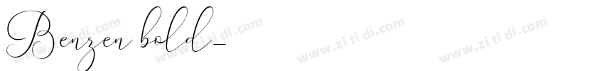 Benzen bold字体转换